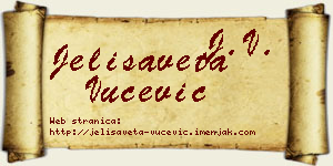 Jelisaveta Vučević vizit kartica